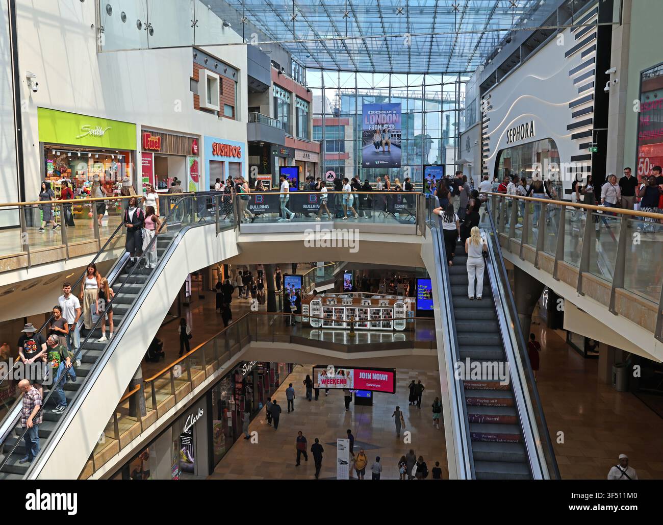 Birmingham Bullring Shopping Stockfoto