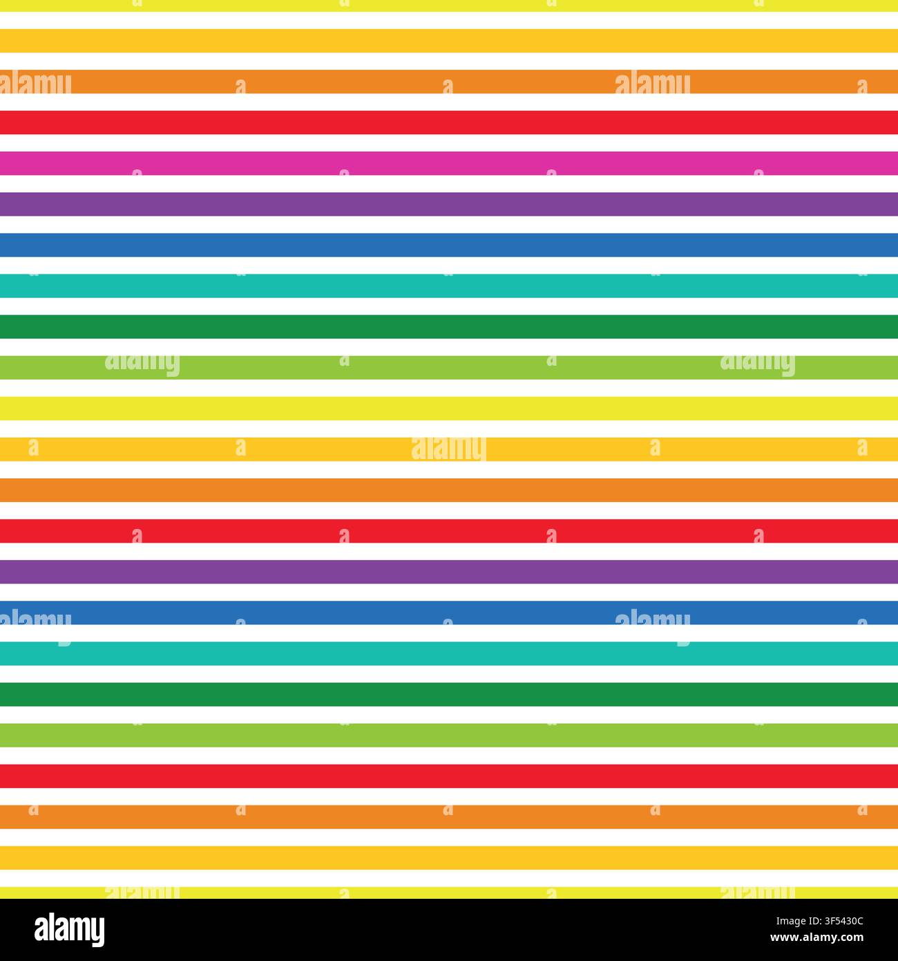 Vektor-buntes abstraktes gestreiftes nahtloses Muster. Helle geometrische horizontale Linienhintergrund mit wiederholter moderner mehrfarbiger linearer Textur für Stock Vektor