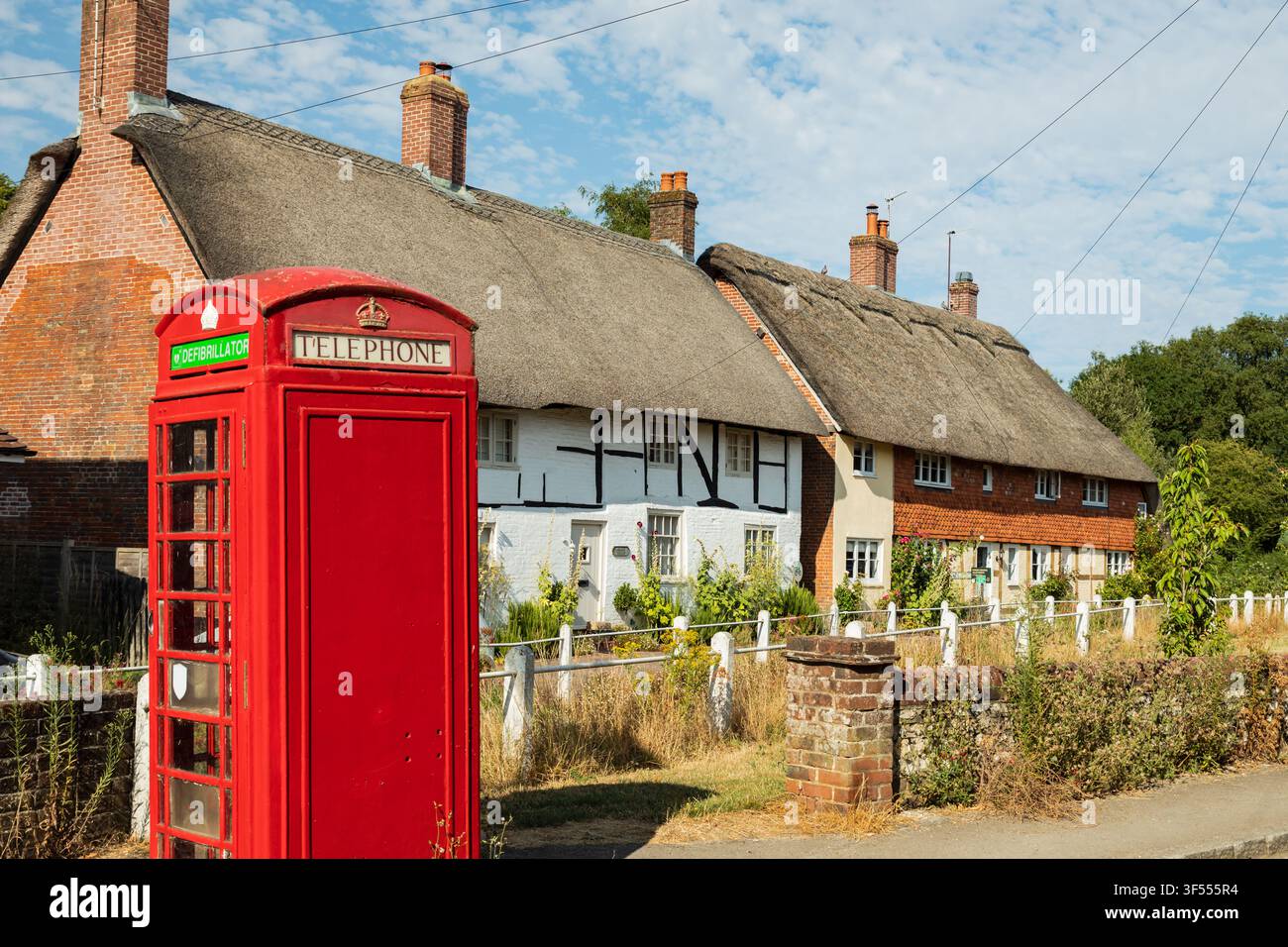 Sommernachmittag in East Meon, Kent. Stockfoto