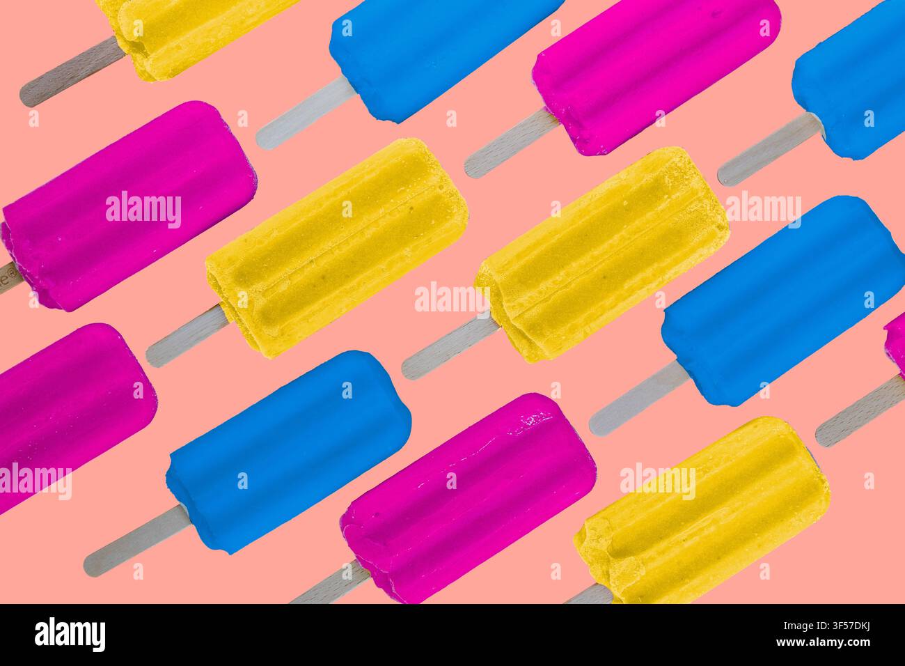Eis am Stiel abstrakt Stockfoto