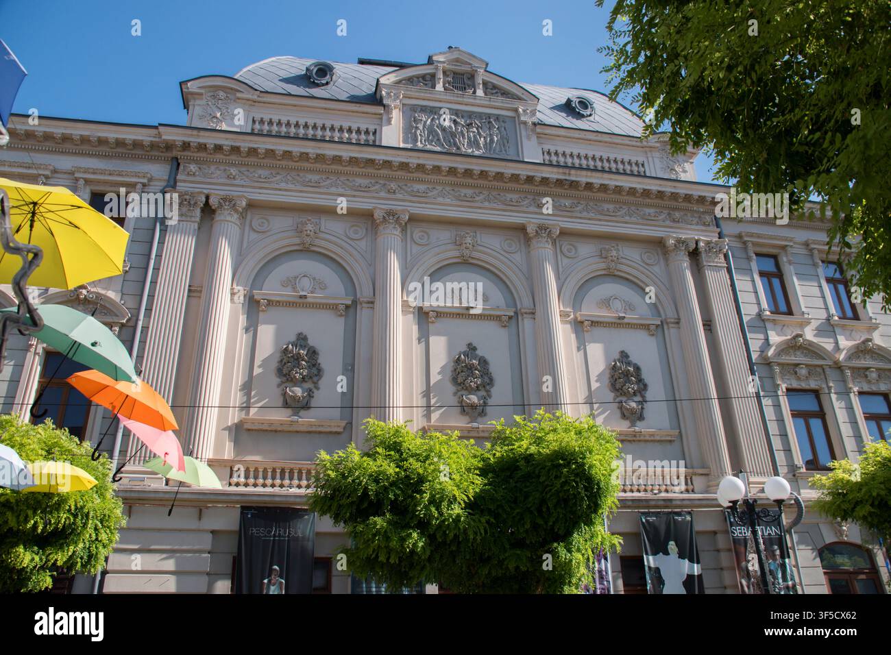 Das Maria-Filotti-Theater in Brila, Rumänien, ist eines der schönsten und architektonisch bedeutendsten kulturellen Wahrzeichen des Landes Stockfoto