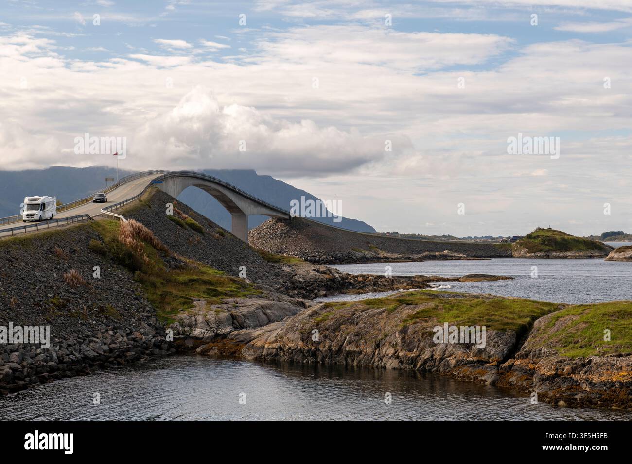 Storseisundet-Brücke, Atlantikstraße, Norwegen Stockfoto