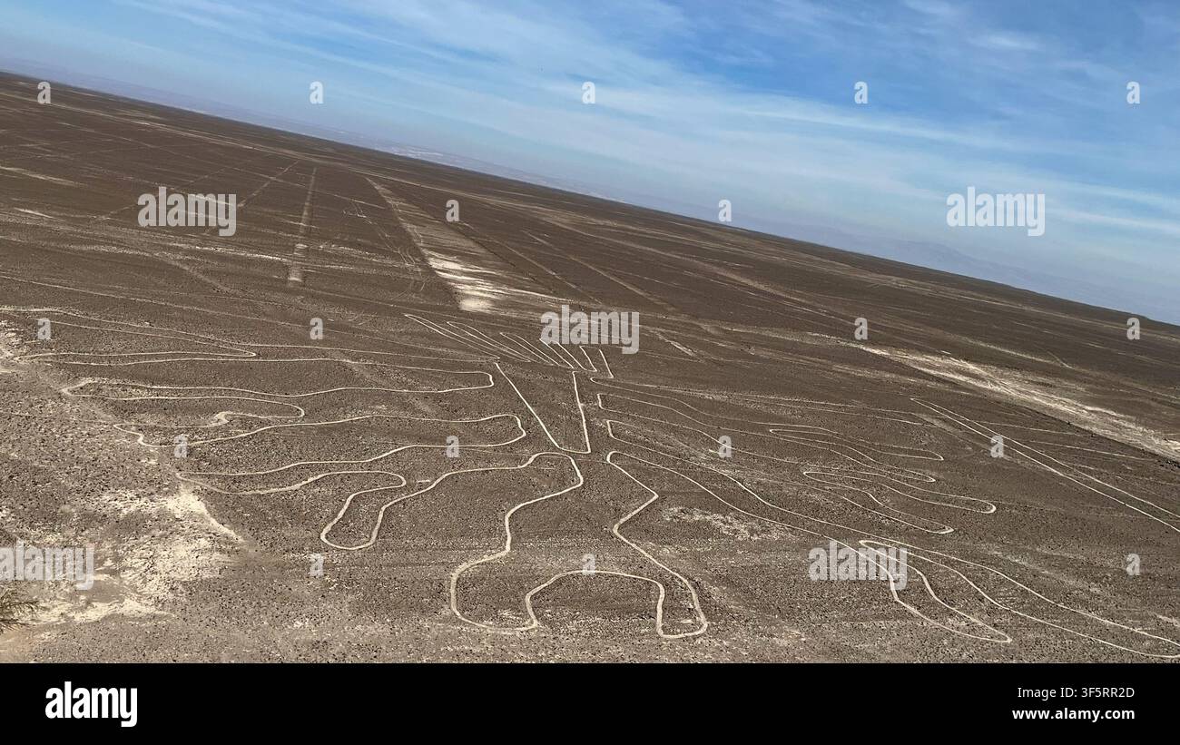 Nazca, Provinz Nazca, Departamento Ica - Peru - Nazka-Linien Stockfoto