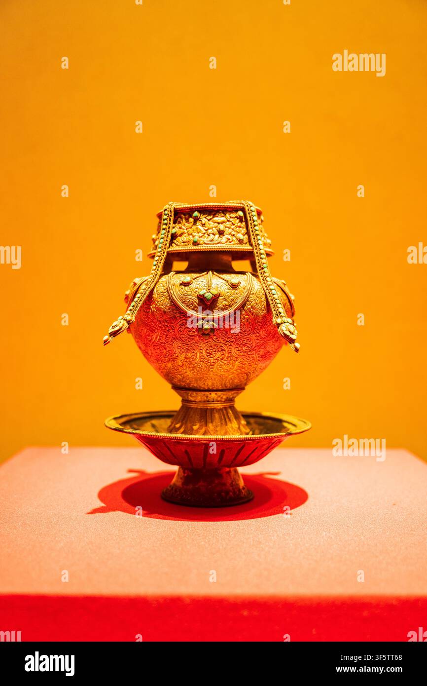 Chinesische Altertümer, chinesischer alter Jade, chinesische Antiquitäten Stockfoto