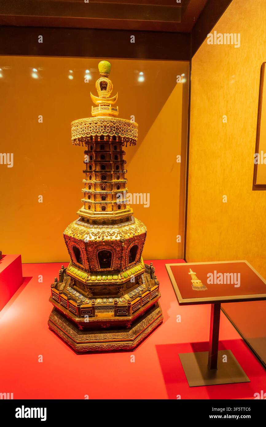 Chinesische Altertümer, chinesischer alter Jade, chinesische Antiquitäten Stockfoto
