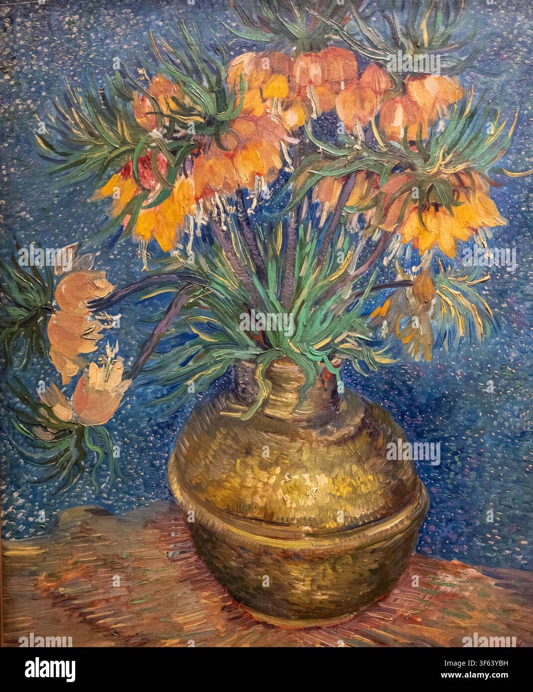 Fritillarien von Vincent Van Gogh - Originales Kunstölgemälde Stockfoto