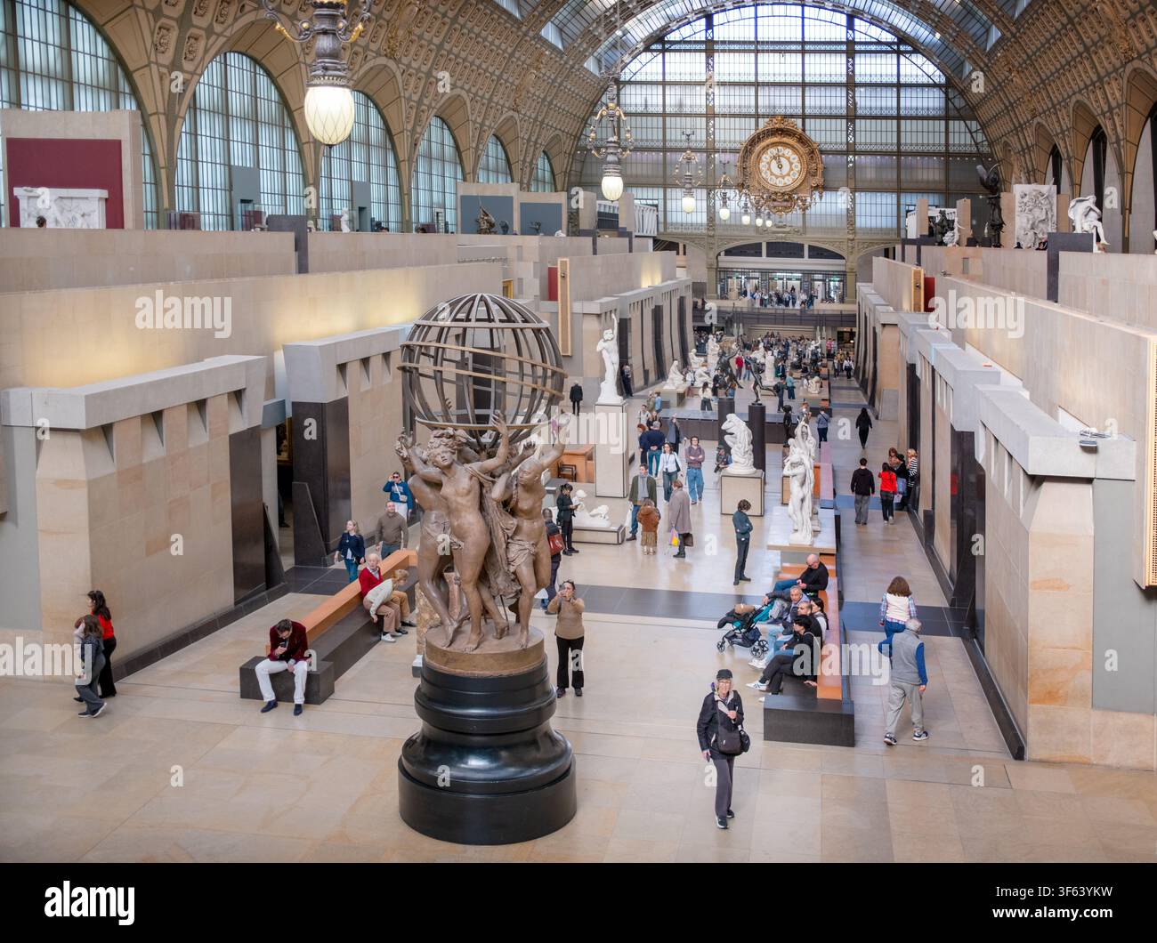 Innenraum des Musee D'Orsay in Paris, Frankreich Stockfoto