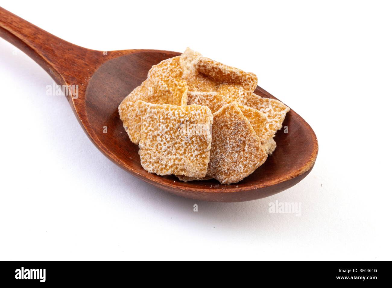 Getrocknete Mandarinenschalenstücke Stockfoto