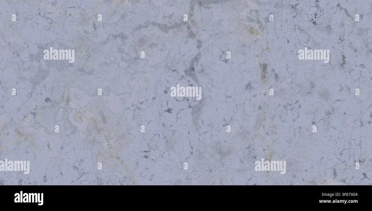 Detaillierte hellblaue und schiefergraue Marmorsteinoberflächentextur mit natürlichen Mineraladern. Stockfoto