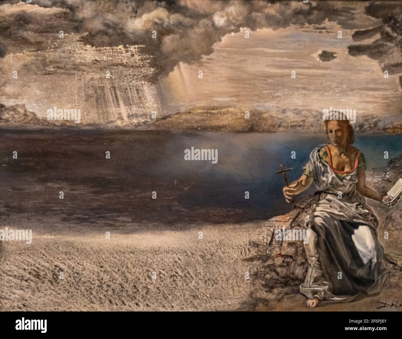 Salvador-Dali-Gemälde mit dem Titel Saint Helena von Port Lligat im Dalimuseum Stockfoto