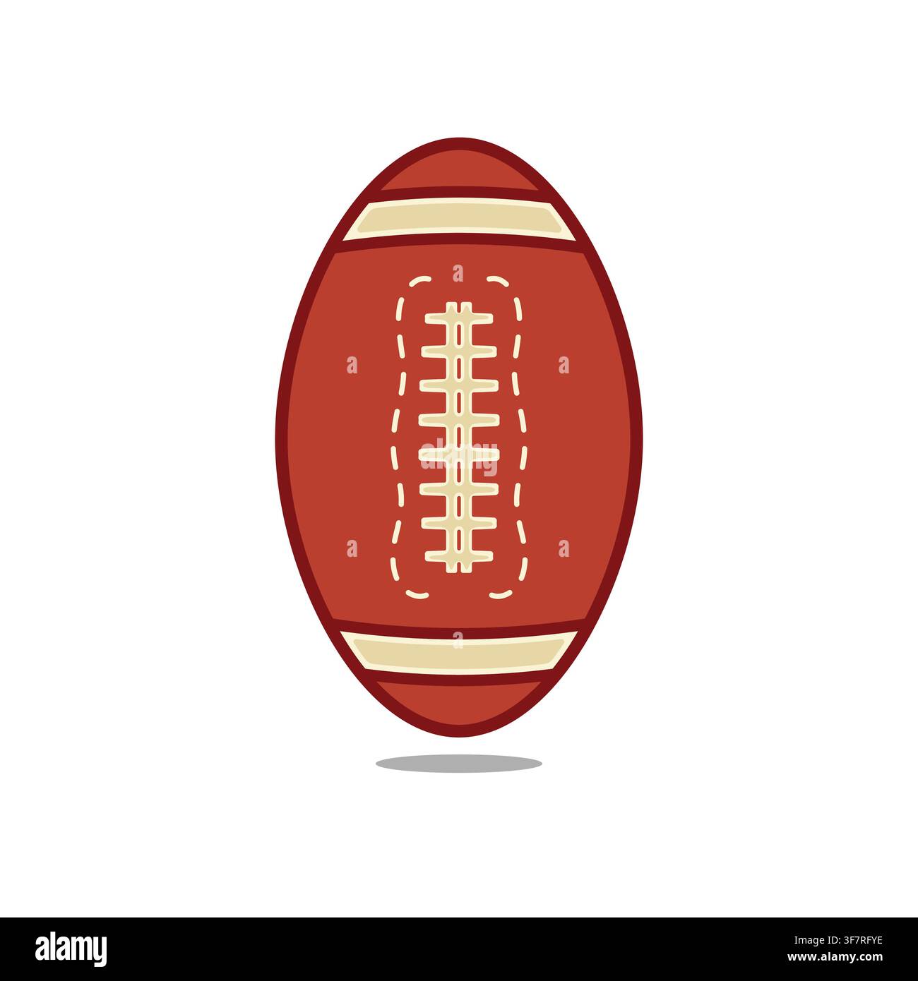Amerikanischer Football-Vektor-Illustration, Amerikanischer Football-SVG, Amerikanischer Ball-Symbol, Amerikanischer Football-Vektor. Stock Vektor