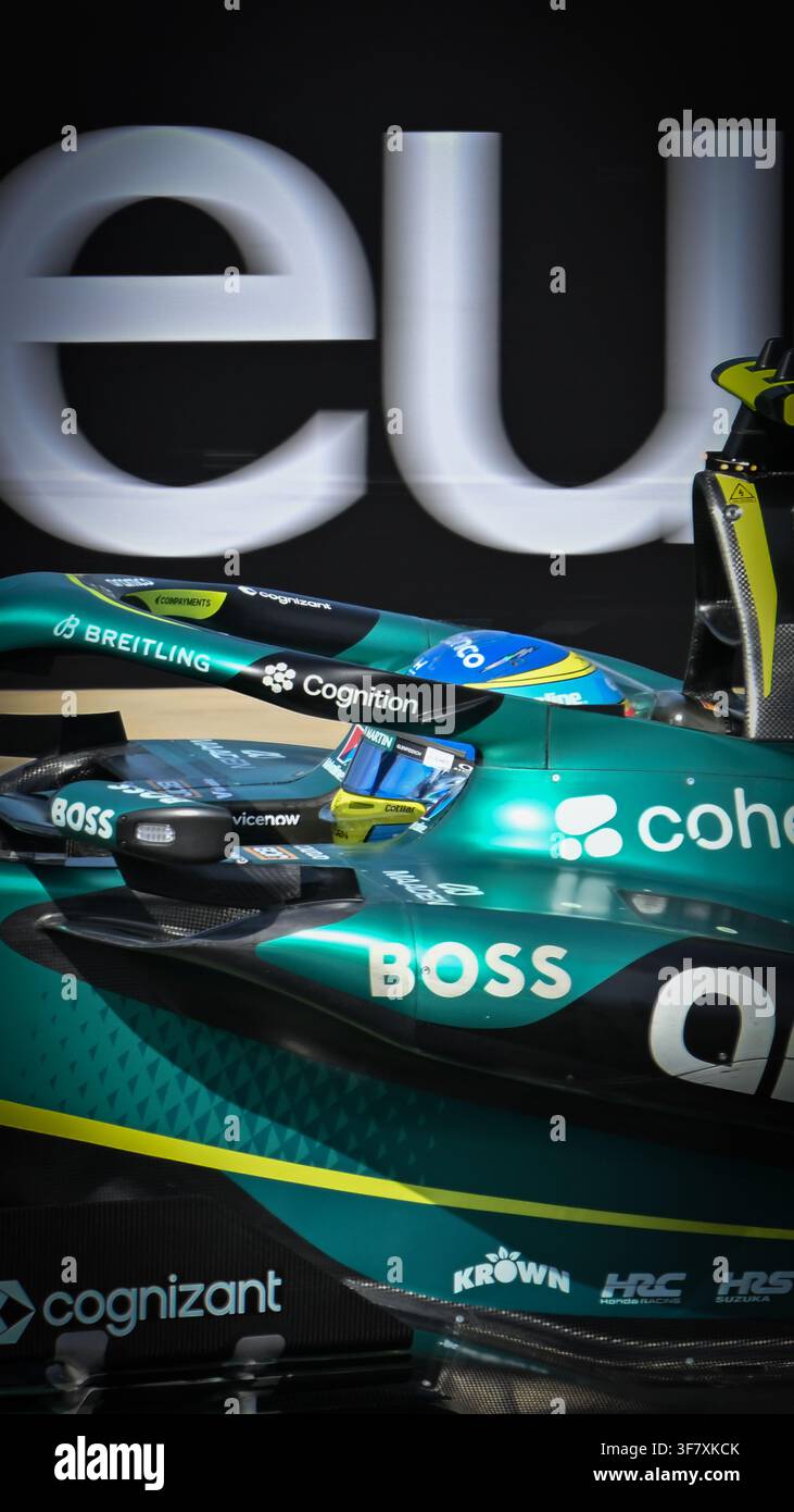Fernando Alonso, Aston Martin Formel-1-Auto auf der Strecke während des Ungarischen Grand Prix 2026 im Hungaroring, Mogyorod, Ungarn, 26. Juli 2026 Stockfoto