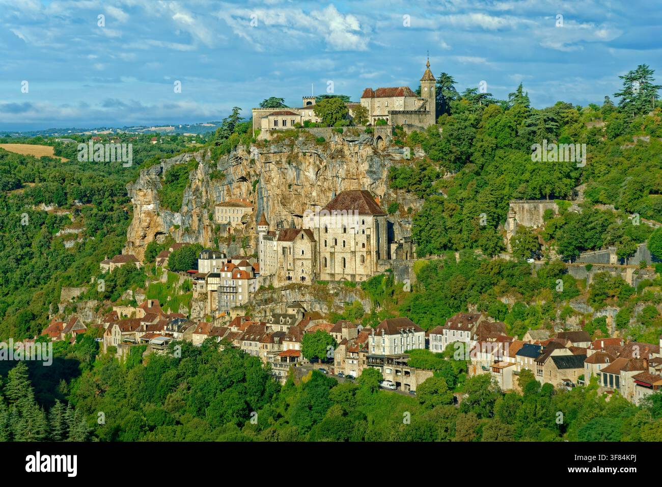 Rocamadour, Bergdorf-Gemeinde im Département Lot im Südwesten Frankreichs. Stockfoto