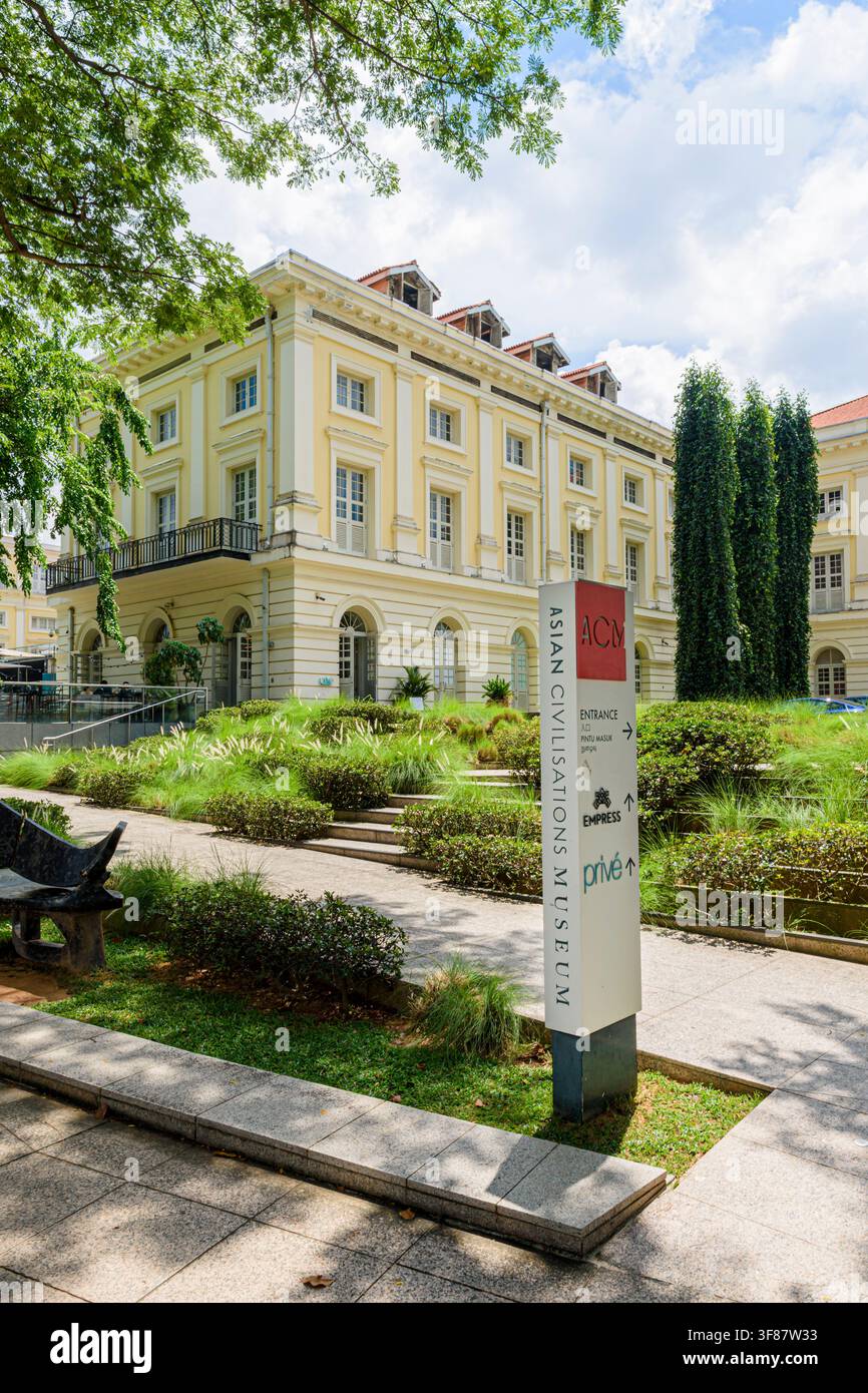 Asiatisches Zivilisationsmuseum, Kolonialbezirk, Singapur Stockfoto