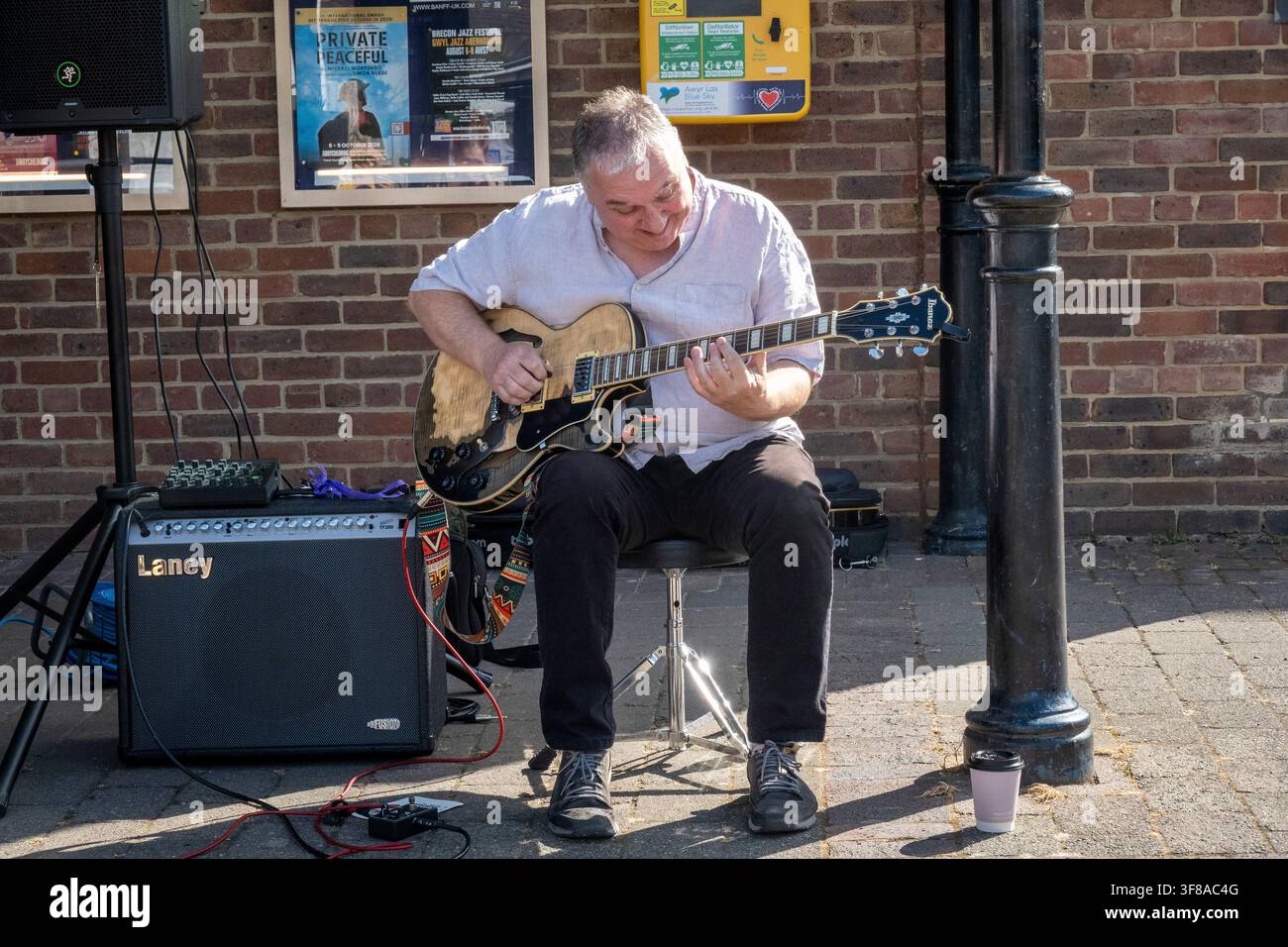 Allgemeine Ansichten des Brecon-Jazzfestivals, Brecon, Wales Stockfoto