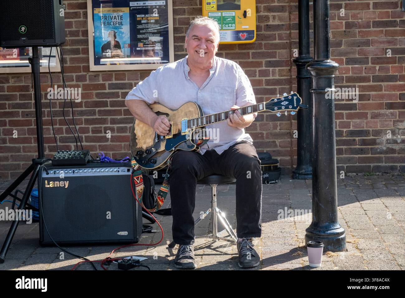 Allgemeine Ansichten des Brecon-Jazzfestivals, Brecon, Wales Stockfoto