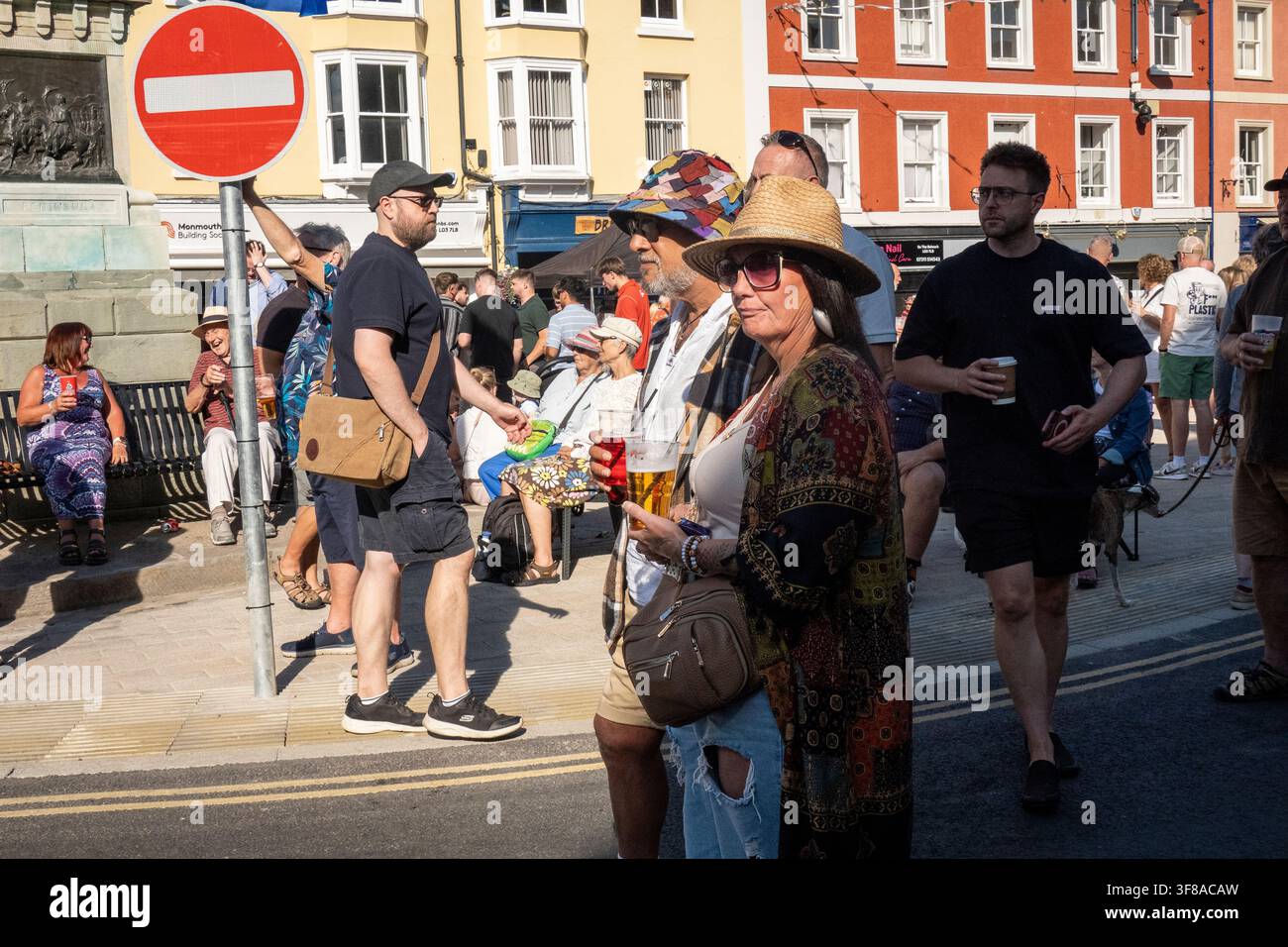 Allgemeine Ansichten des Brecon-Jazzfestivals, Brecon, Wales Stockfoto