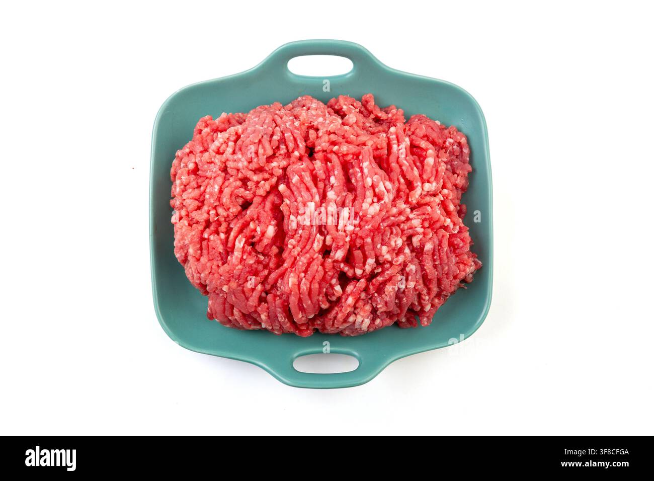 Frisches rohes Hackfleisch für Burger und Fleischbällchen Stockfoto