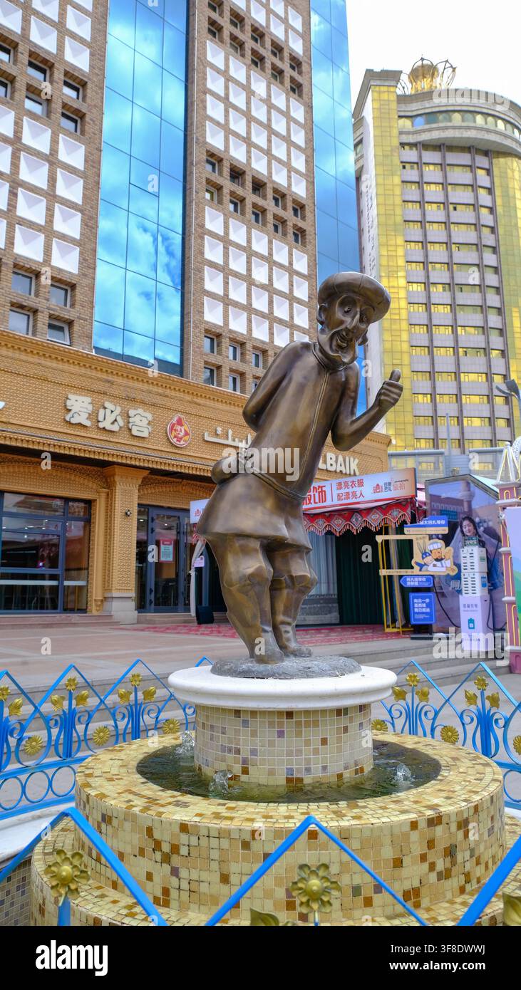 Großer Basar in Ürümqi, der Hauptstadt des Xinjiang-Uigurischen Autonomen Gebiets von China Stockfoto