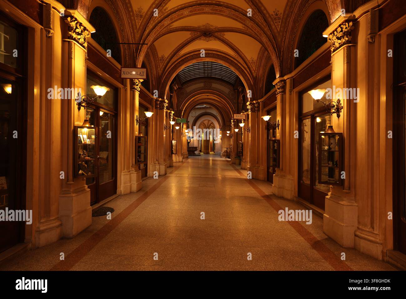 Österreich, Wien, Palais Ferstl, Schloss, Burg, Residenz, Architektur, Sehenswürdigkeit, es ist eines der schönsten Bauwerke von Wien! Stockfoto