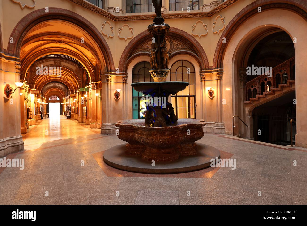 Österreich, Wien, Palais Ferstl, Schloss, Burg, Residenz, Architektur, Sehenswürdigkeit, es ist eines der schönsten Bauwerke von Wien! Stockfoto