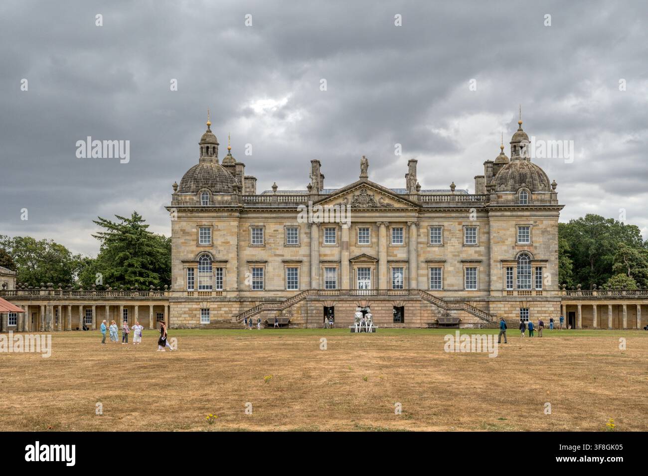 Houghton Hall in West Norfolk, gebaut für Robert Walpole in 1722-1735. Stockfoto