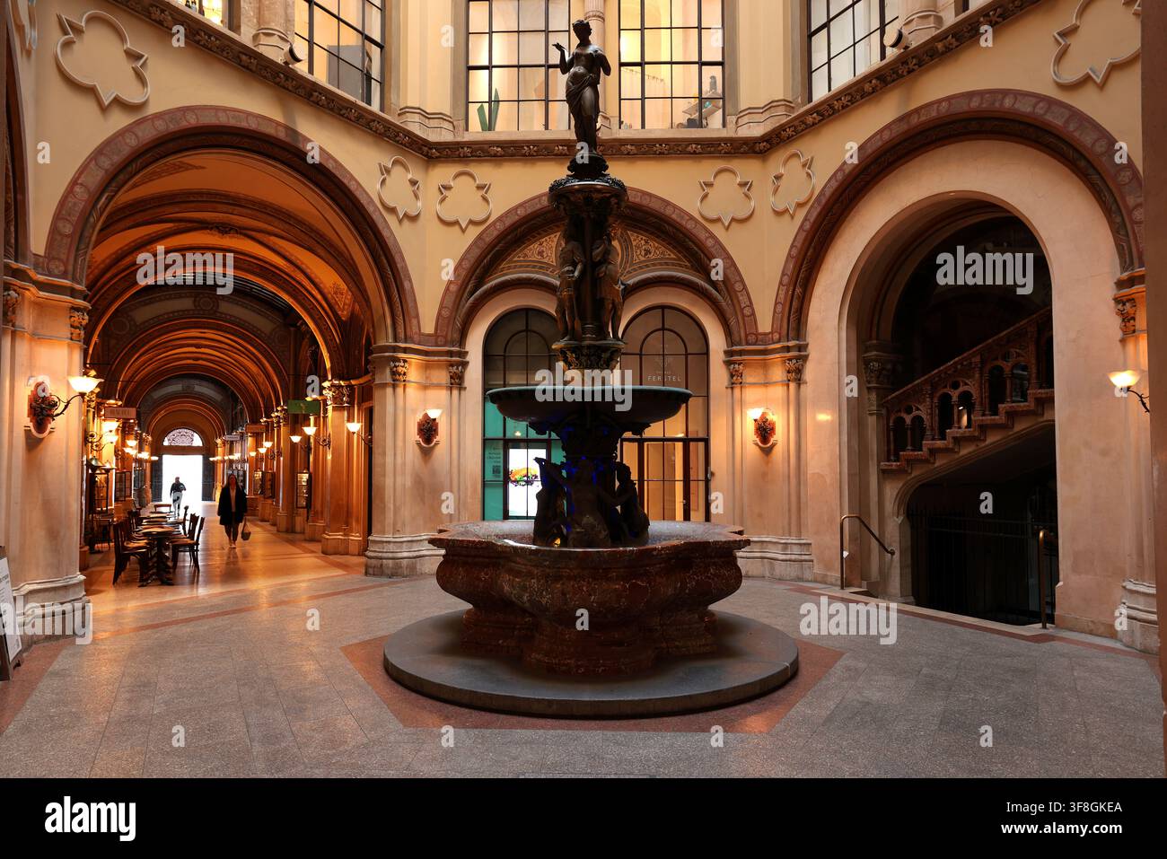 Österreich, Wien, Palais Ferstl, Schloss, Burg, Residenz, Architektur, Sehenswürdigkeit, es ist eines der schönsten Bauwerke von Wien! Stockfoto