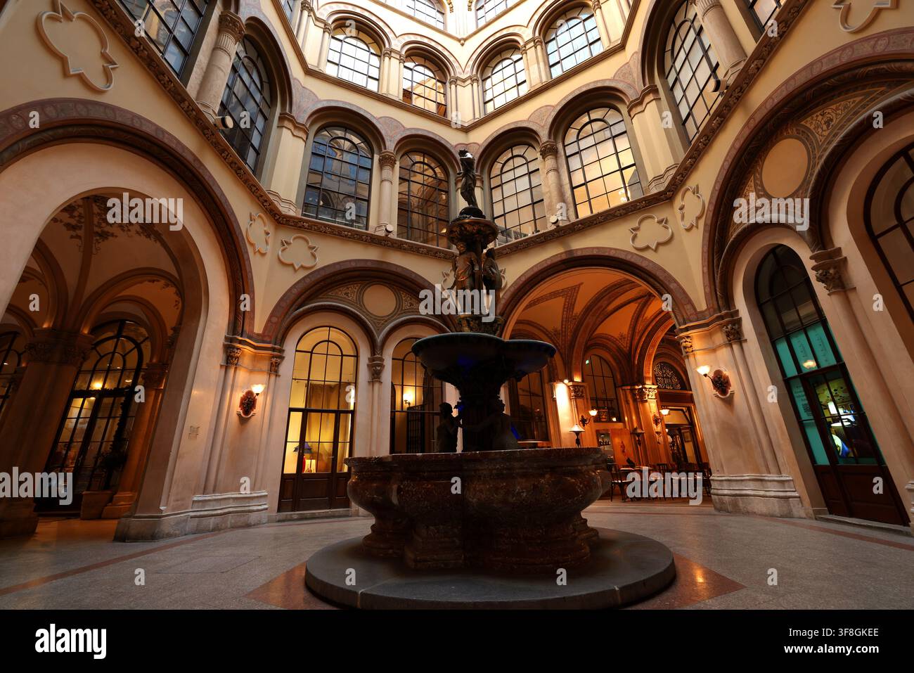 Österreich, Wien, Palais Ferstl, Schloss, Burg, Residenz, Architektur, Sehenswürdigkeit, es ist eines der schönsten Bauwerke von Wien! Stockfoto