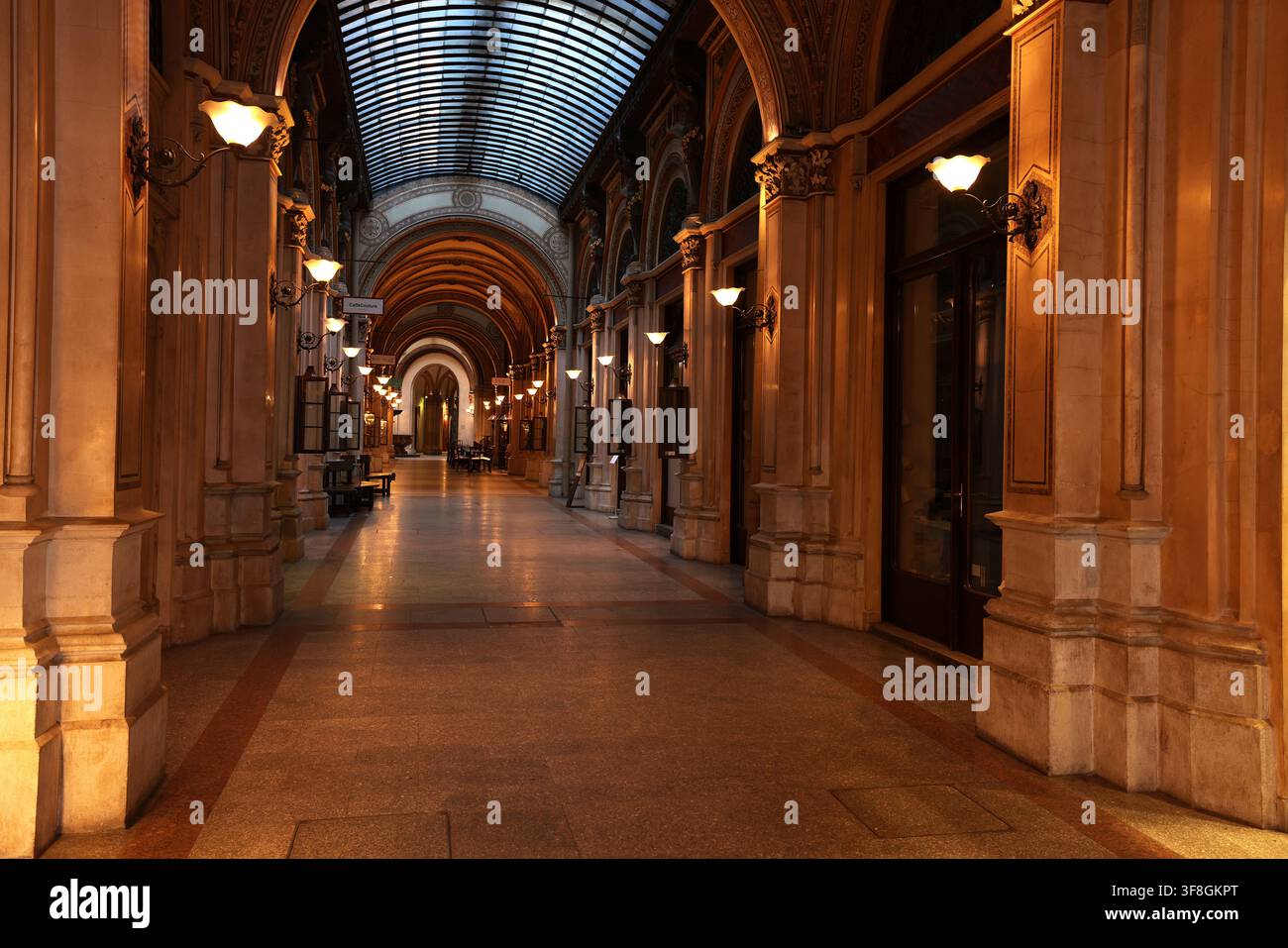 Österreich, Wien, Palais Ferstl, Schloss, Burg, Residenz, Architektur, Sehenswürdigkeit, es ist eines der schönsten Bauwerke von Wien! Stockfoto