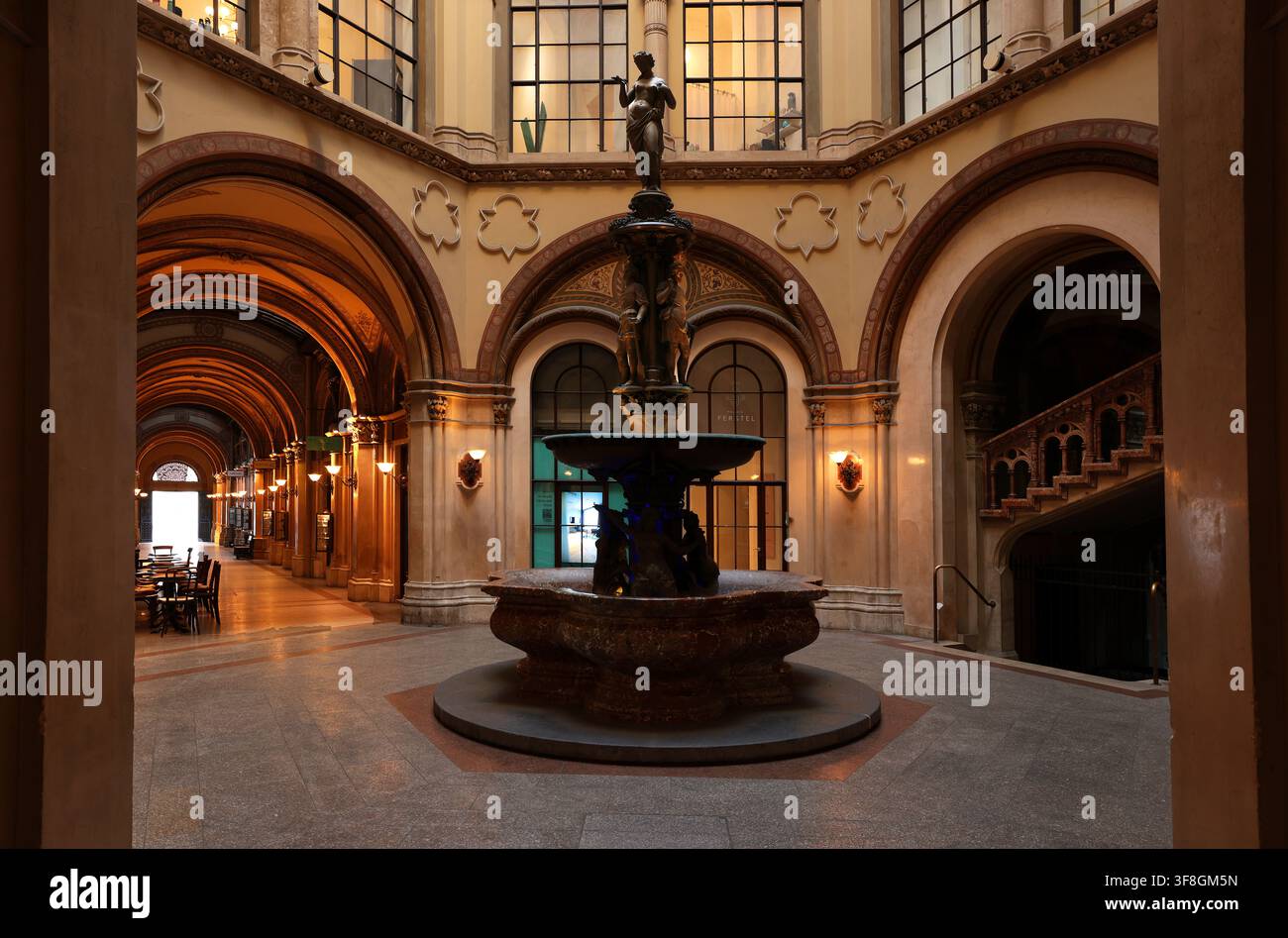 Österreich, Wien, Palais Ferstl, Schloss, Burg, Residenz, Architektur, Sehenswürdigkeit, es ist eines der schönsten Bauwerke von Wien! Stockfoto