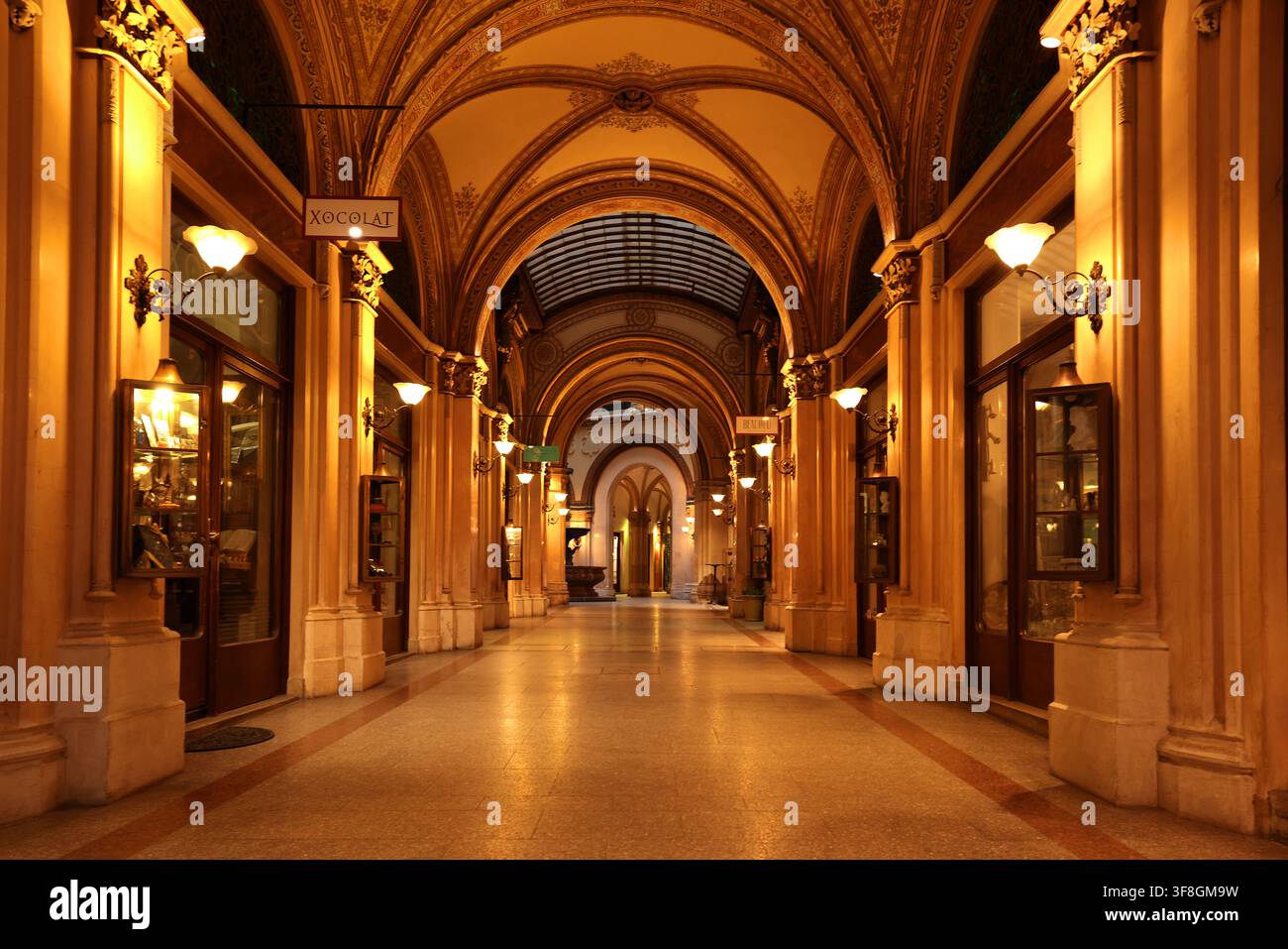 Österreich, Wien, Palais Ferstl, Schloss, Burg, Residenz, Architektur, Sehenswürdigkeit, es ist eines der schönsten Bauwerke von Wien! Stockfoto