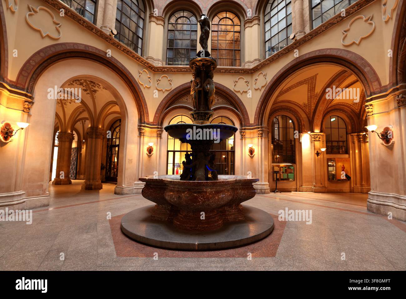 Österreich, Wien, Palais Ferstl, Schloss, Burg, Residenz, Architektur, Sehenswürdigkeit, es ist eines der schönsten Bauwerke von Wien! Stockfoto