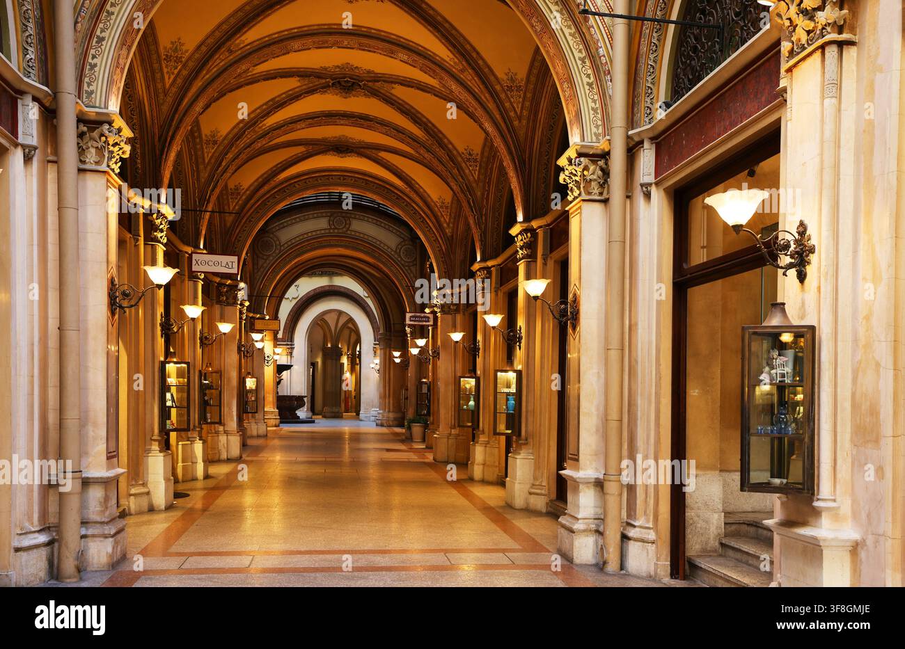 Österreich, Wien, Palais Ferstl, Schloss, Burg, Residenz, Architektur, Sehenswürdigkeit, es ist eines der schönsten Bauwerke von Wien! Stockfoto