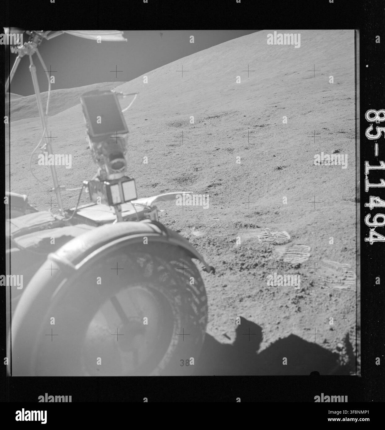 Foto der Apollo-15-Mission, aufgenommen während des Apollo-Raumfahrtprogramms. Stockfoto