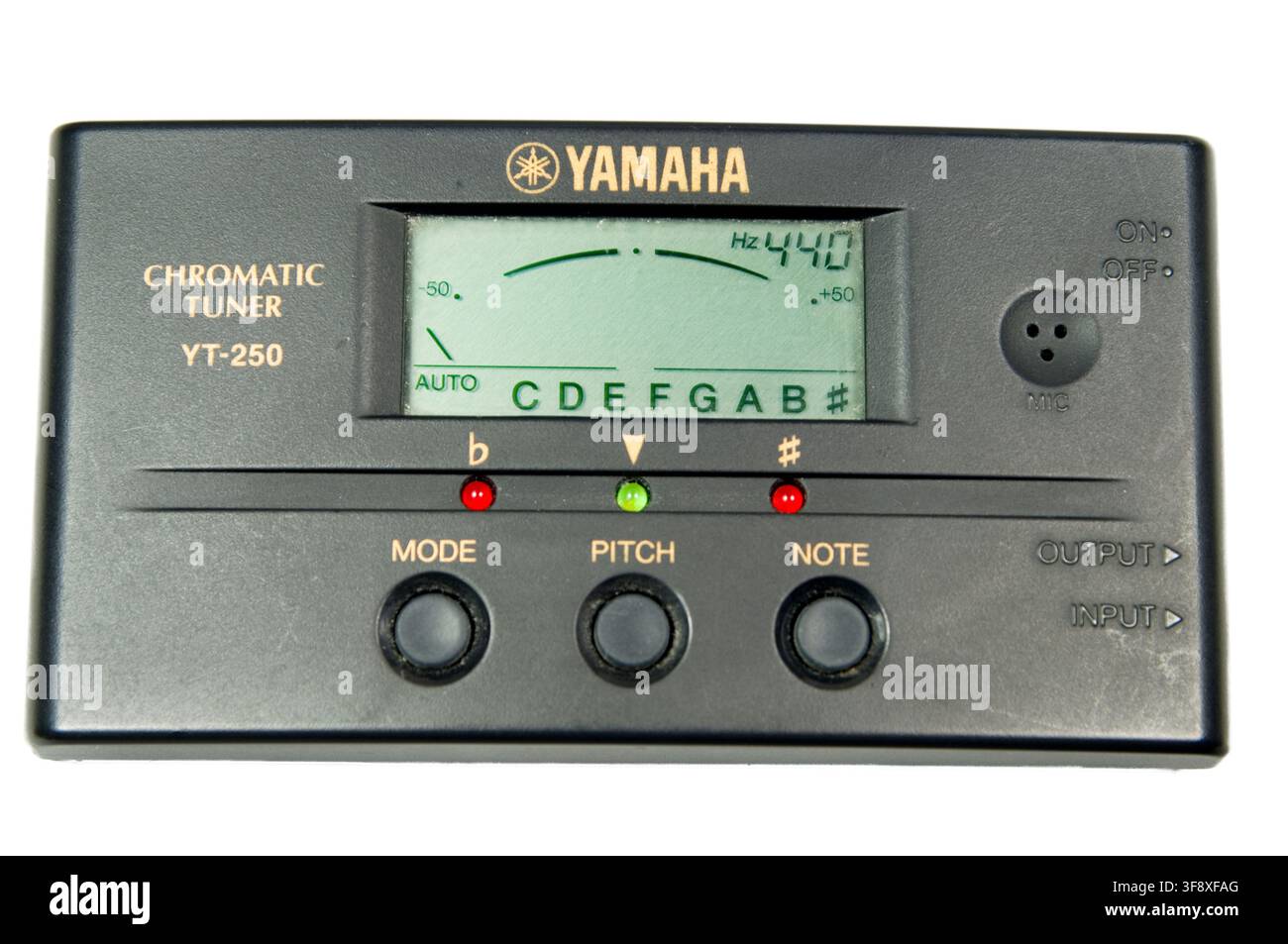 Yamaha chromatisches Stimmgerät für Gitarre etc.. Stockfoto