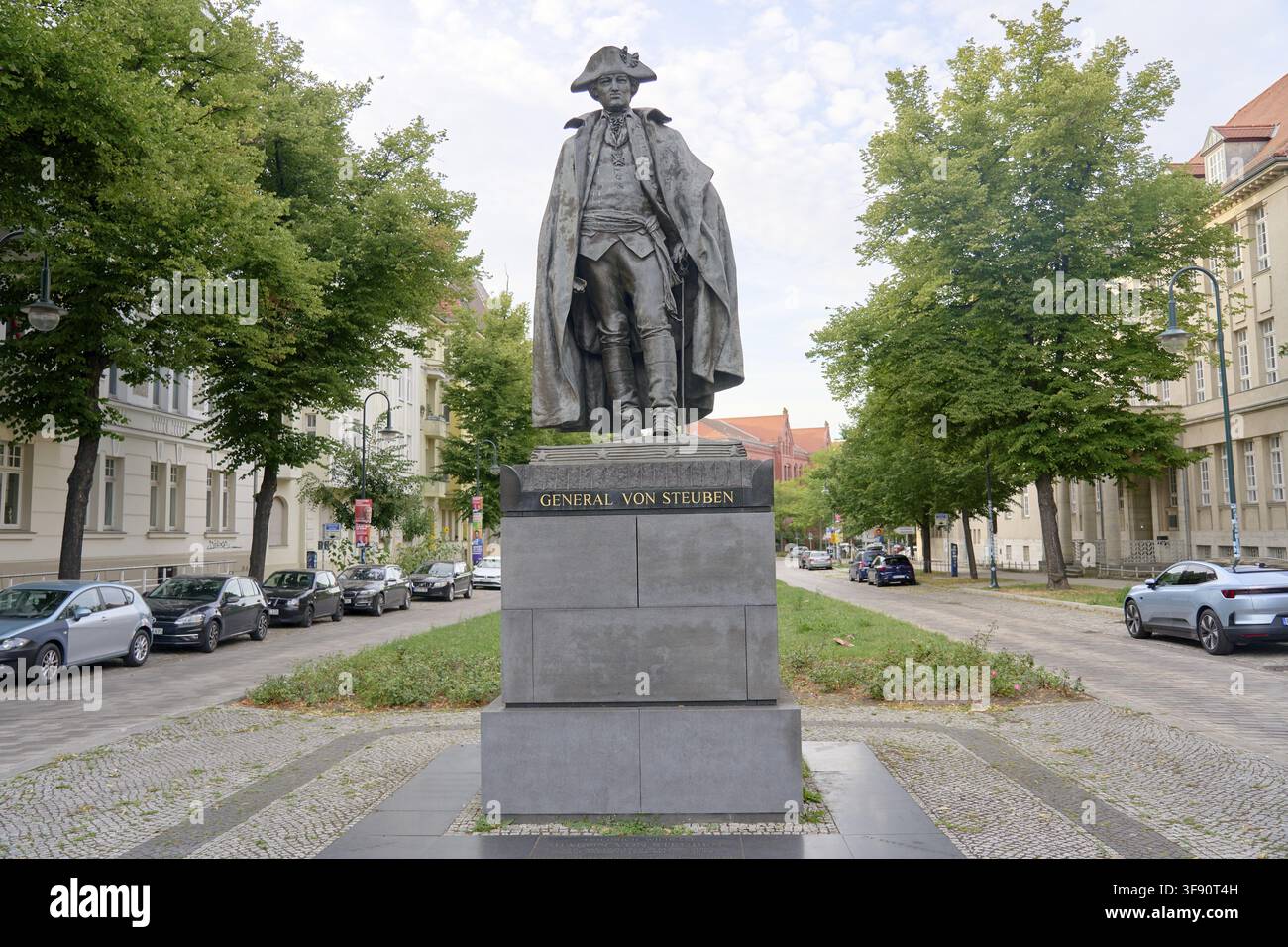 Symbol der deutsch-amerikanischen Freundschaft zum Gedenken an Friedrich Wilhelm von Steuben als Metapher für militärische Führung und strategische Organisation in th Stockfoto