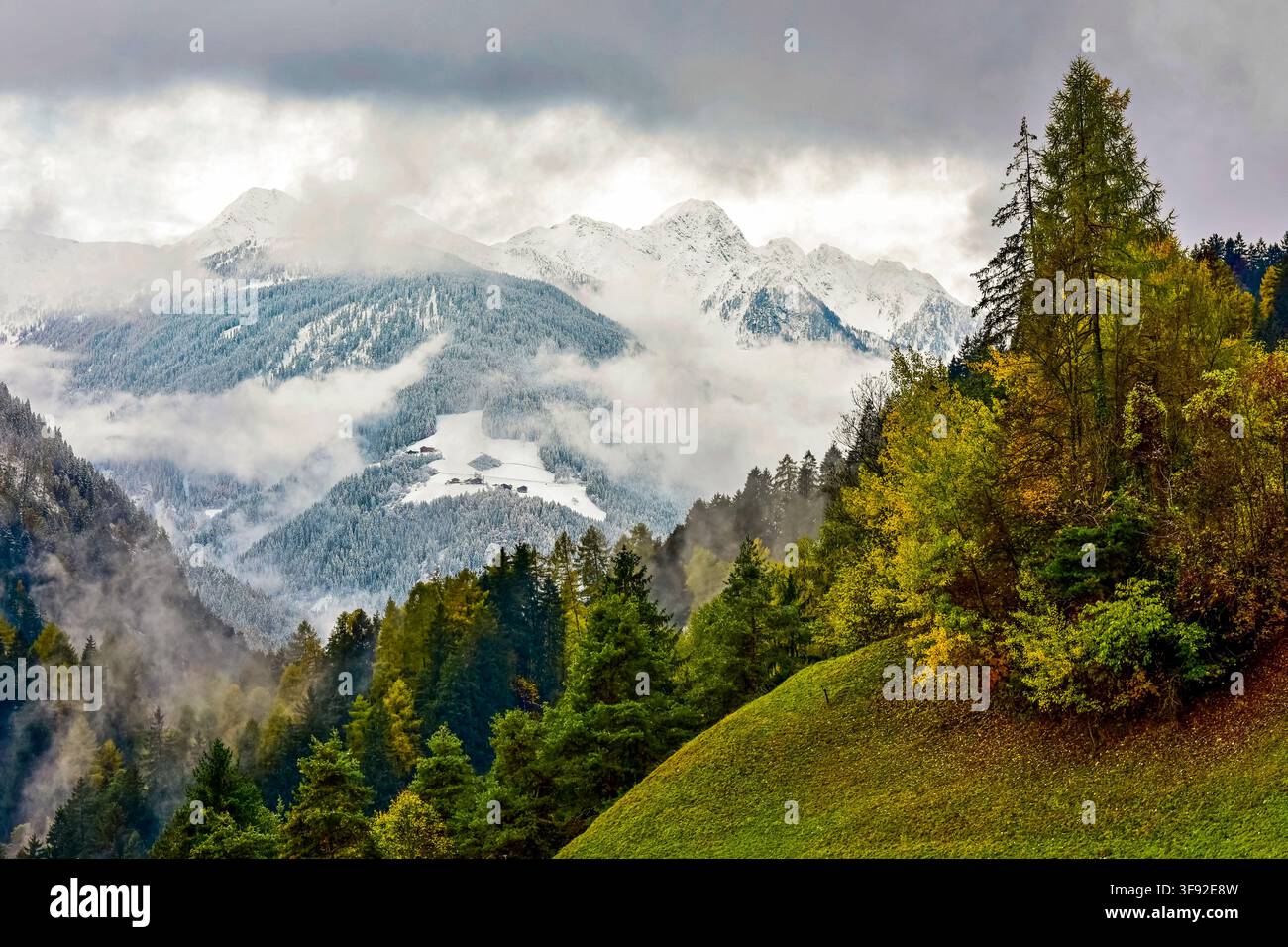 Italien, Südtirol, VAL D'ULTIMO Stockfoto