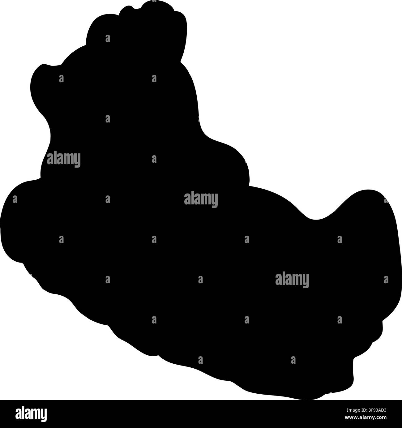 Einfache und bezaubernde Silhouette eines langhaarigen Yorkshire Terriers beim Springen Stock Vektor
