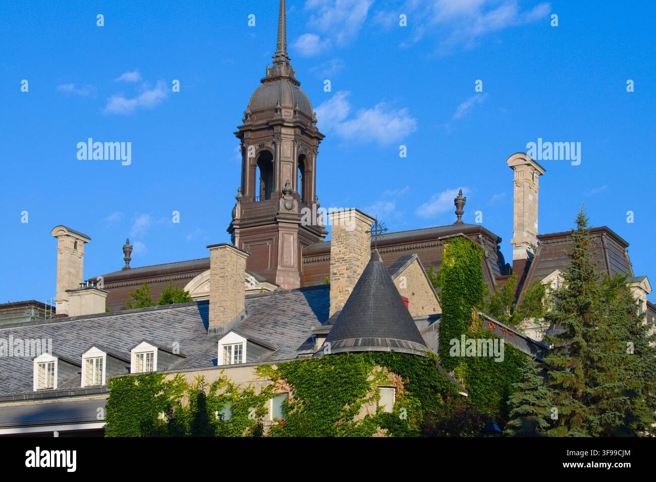 Kanada, Quebec, Montreal, Chateau Ramezay, Rathaus, Dächer, Stockfoto