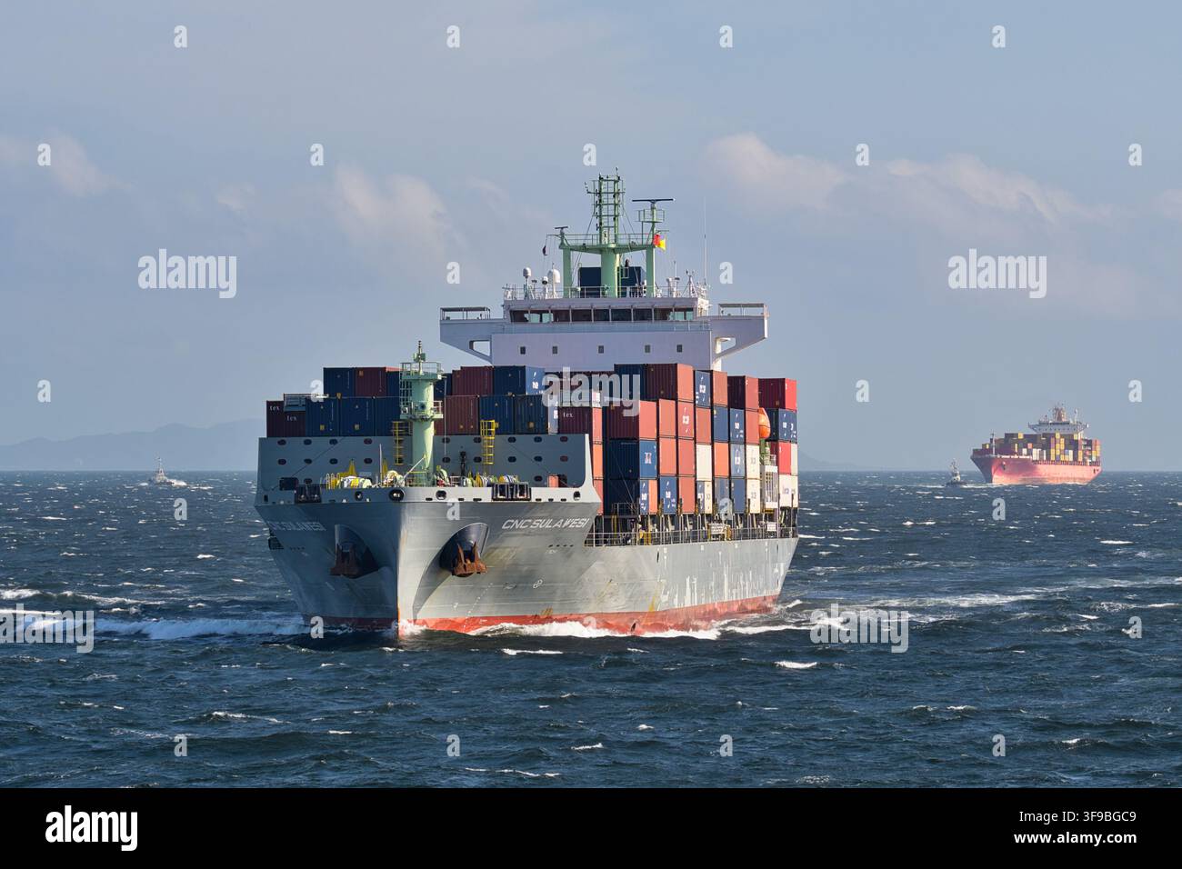 CNC Line CNC SULAWESI (IMO 9963736) Containerschiff Stockfoto
