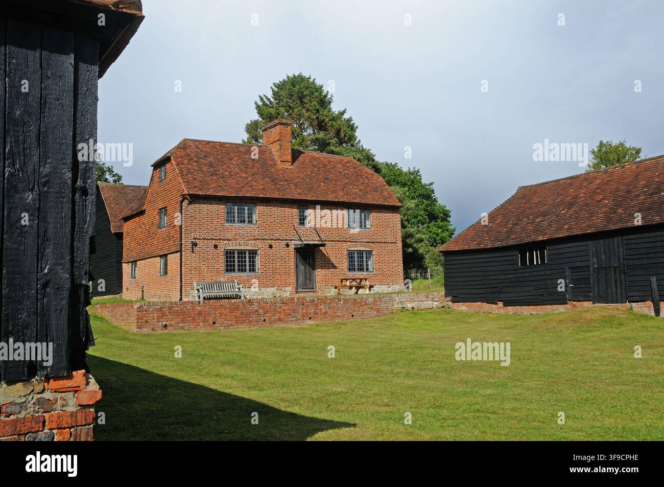 Obriss Farm, ein Landmark Trust-Eigentum, nahe Four Elms, Kent, England Stockfoto