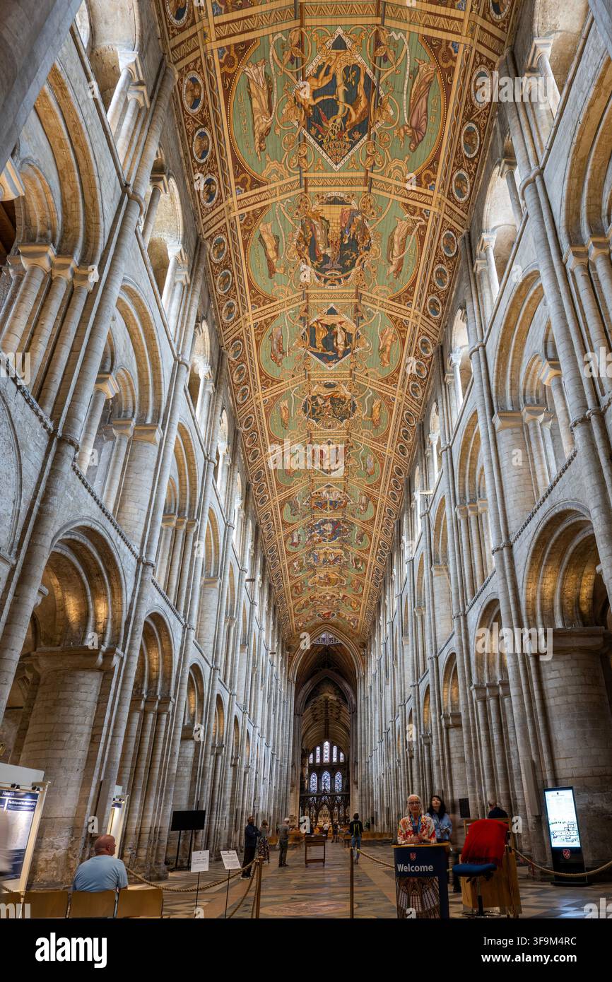 Willkommen in der Kathedrale von Ely, England Stockfoto