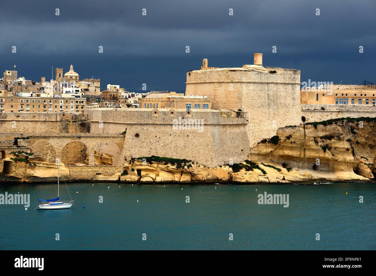 Fort St Angelo, Birgu, Malta Stockfoto
