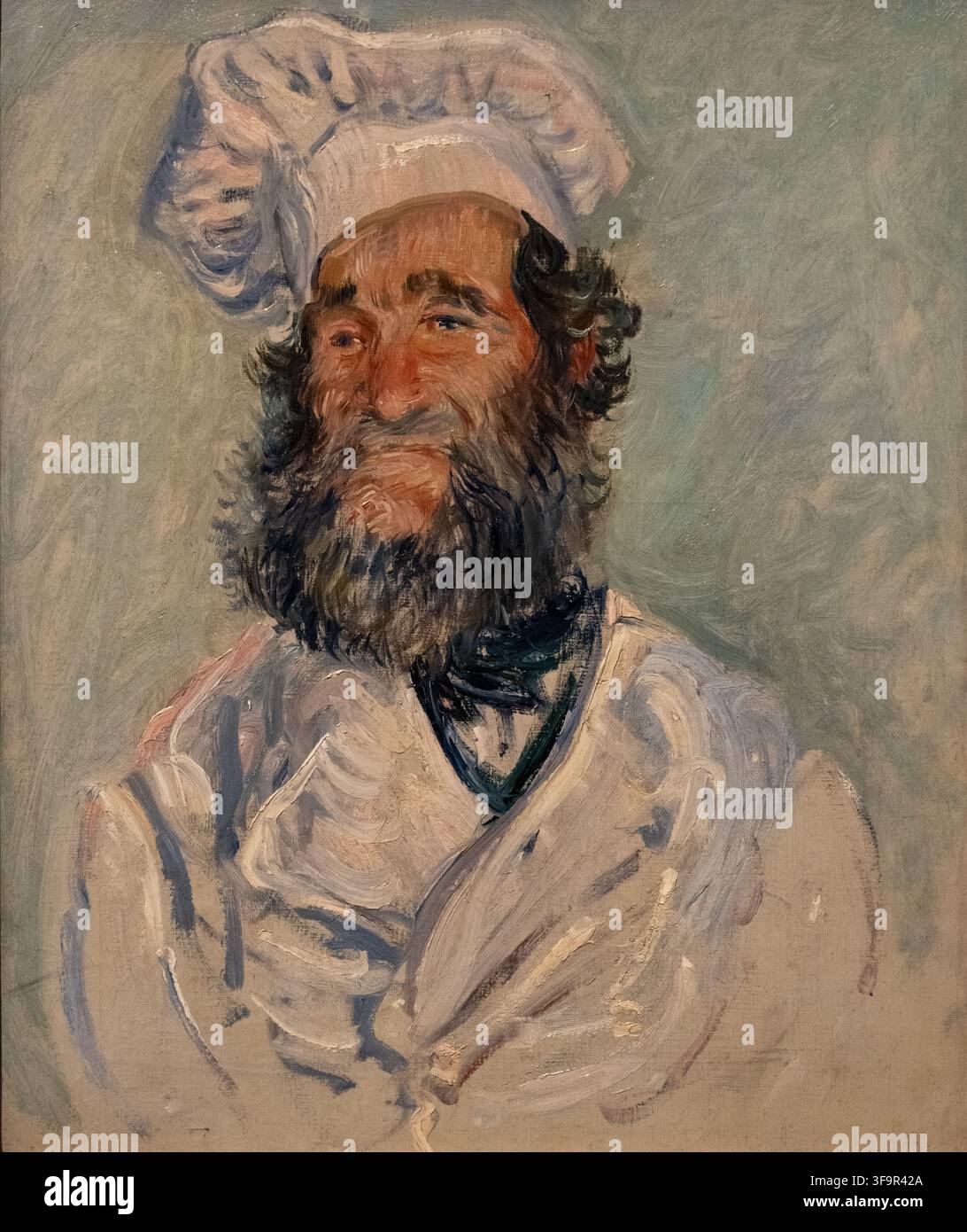 Claude Monet malt Porträt namens Der Koch im Oberen Belvedere-Museum in Wien Stockfoto