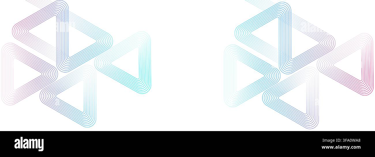 Abstrakter geometrischer Hintergrund mit goldenen Dreiecken. Futuristisches Technologiekonzept. Hintergrund für Cover, Banner, Poster, Präsentation, Website oder Stock Vektor