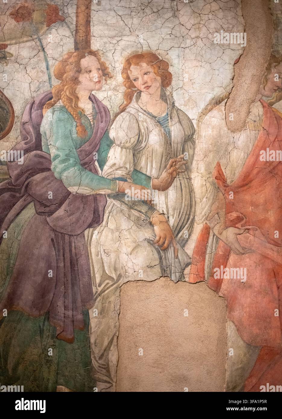 Venus-Detail von Botticelli im Louvre-Museum in Paris, Frankreich Stockfoto