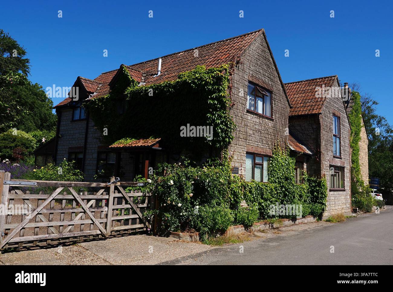 Das Dorf Kington Magna in Nord-Dorset, UK Stockfoto