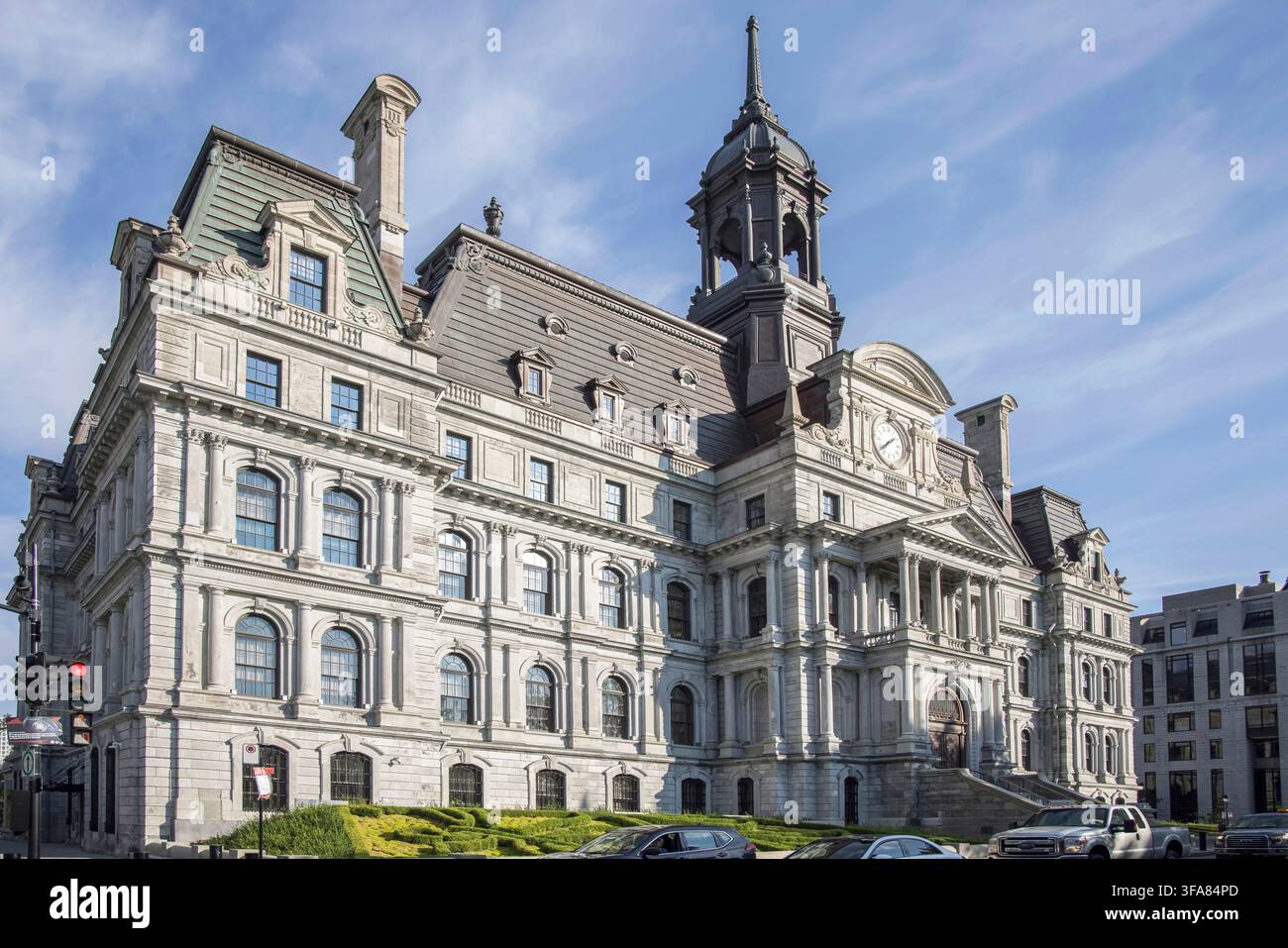 das imposante Rathausgebäude in Montreal, Quebec, Kanada Stockfoto