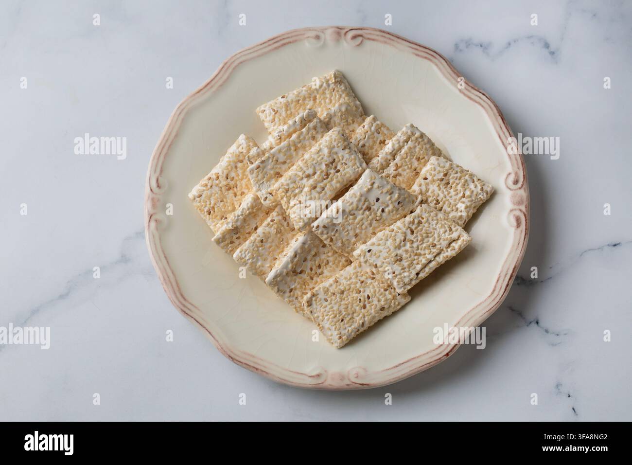 Türkische Halva Sesam Crocan süßer Sesam Crocan Stockfoto
