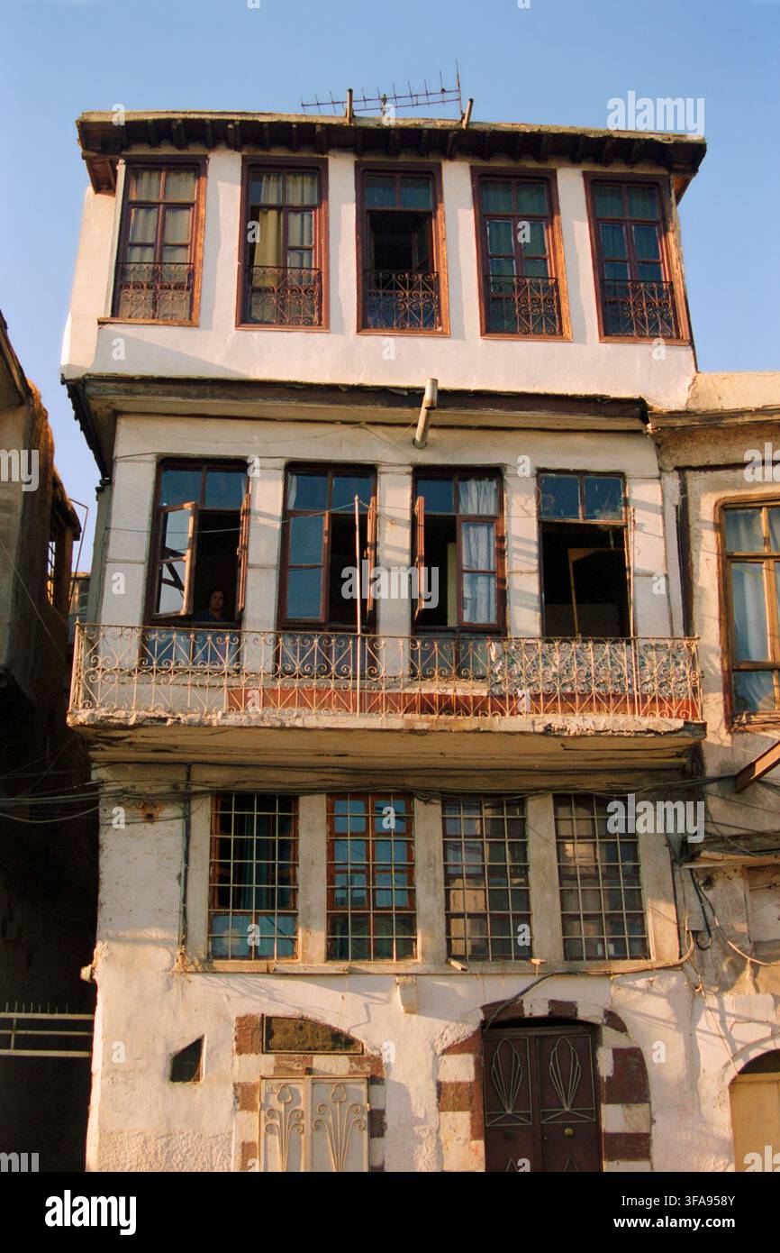 Durcheinanderliegende Architektur, das christliche Viertel, Damaskus Stockfoto